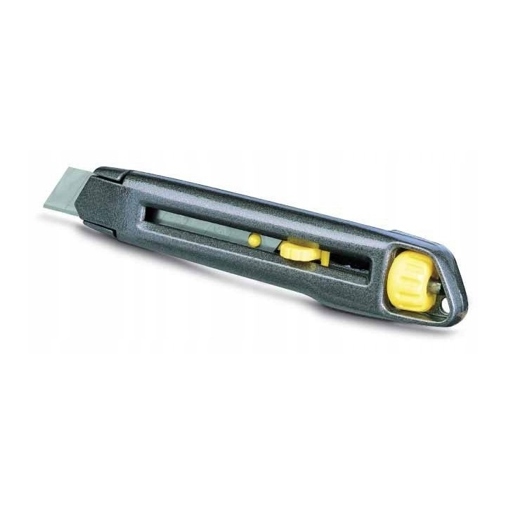 NOŻYK METALOWY LEKKI INTERLOCK, OSTRZE ŁAMANE 9 mm