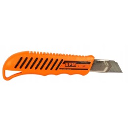 NÓŻ Z OSTRZEM ŁAMANYM 18 mm METALOWA PROWADNICA E-400-0426