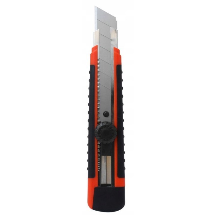 NÓŻ Z OSTRZEM ŁAMANYM 25 mm RUBBER E-400-0425
