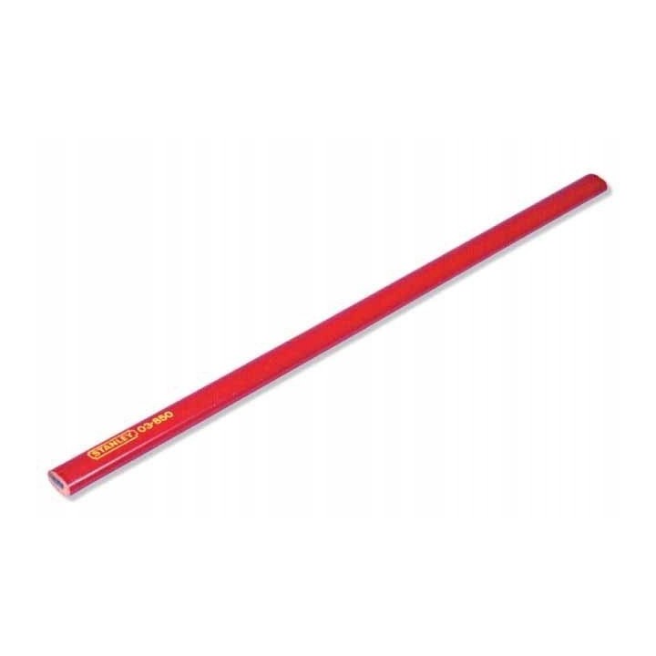 OŁÓWEK CIESIELSKI, CZERWONY 176 mm HB [L]