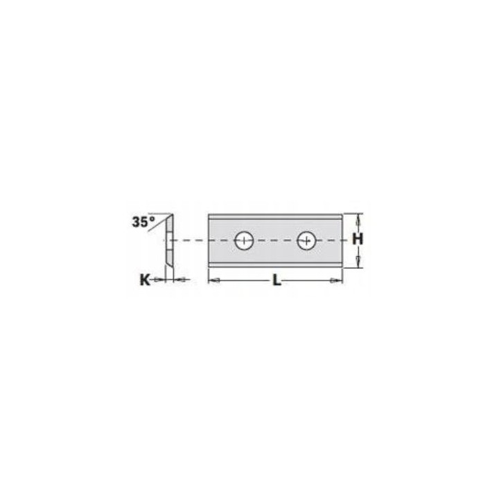 PŁYTKA WYMIENNA 30X12,0X1,5 mm HC05