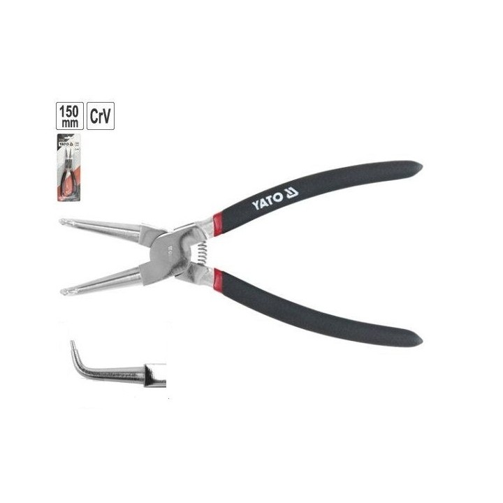 Szczypce segera wewnętrzne, wygięte 150 mm YATO