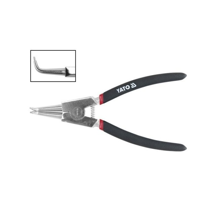 Szczypce segera zewnętrzne wygięte 150 mm YATO