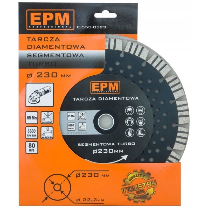 TARCZA DIAMENTOWA SEGMENTOWA TURBO 230 mm