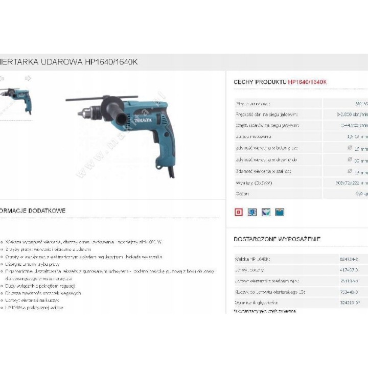 Wiertarka udarowa 680w
