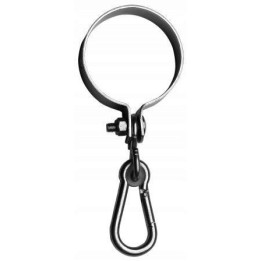 HAK DO HUŚTAWKI Z OBEJMĄ I KARABIŃCZYKIEM 2*120 mm