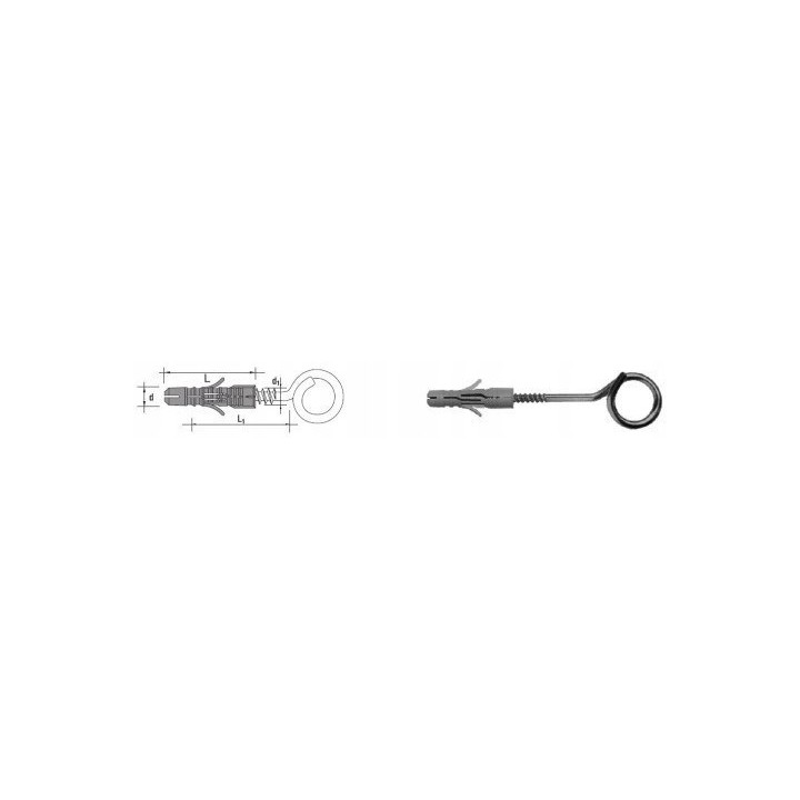 HAK HUŚTAWKOWY 8 mm KOPOLIMER