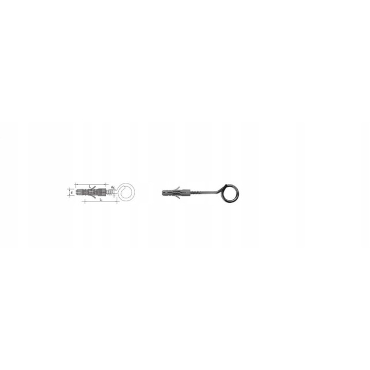 HAK HUŚTAWKOWY 8 mm KOPOLIMER