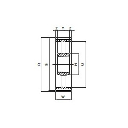 Koło pasowe HDB144-14M40 SIT