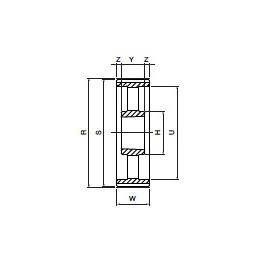 Koło pasowe HDB192-14M115 SIT