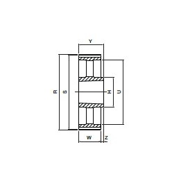 Koło pasowe HDB216-14M40 SIT