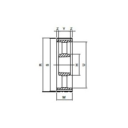 Koło pasowe HDB216-14M85 SIT