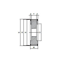 Koło pasowe HDB40-14M85 SIT