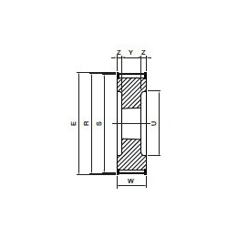 Koło pasowe HDB48-14M85 SIT