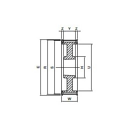 Koło pasowe HDB64-14M40 SIT