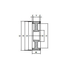Koło pasowe HDB64-14M85 SIT