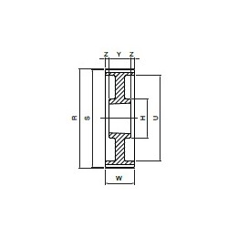 Koło pasowe HDB72-14M115 SIT