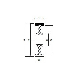 Koło pasowe HDB72-14M55 SIT