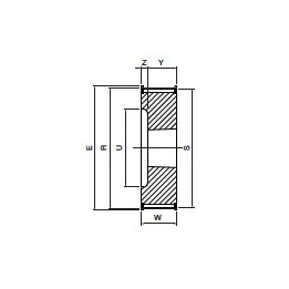 Koło pasowe PBD26XH300 SIT