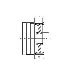 Koło pasowe PBD28XH200 SIT