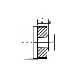 Koło pasowe PBG34G14M20 SIT