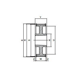 Koło pasowe PBG60G14M20 SIT [SKY268826]