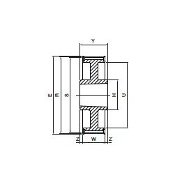 Koło pasowe PBG60G14M90 SIT