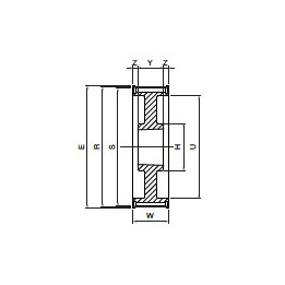 Koło pasowe PBG64G14M90 SIT