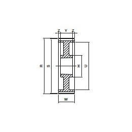 Koło pasowe PBG72G14M125 SIT