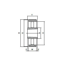 Koło pasowe PBG80G14M68 SIT