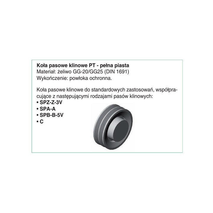 Koło pasowe PT106SPB2 SIT