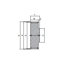 Koło pasowe ST30S14M55 SIT