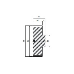 Koło pasowe zębate HDB112-5M15 SIT [SKY312456]