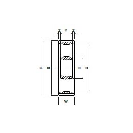 Koło pasowe zębate HDB112-8M50 SIT