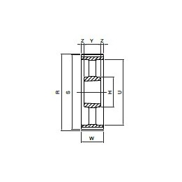 Koło pasowe zębate HDB112-8M85 SIT