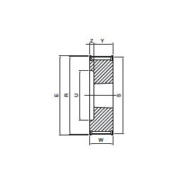 Koło pasowe zębate HDB24-8M30 SIT