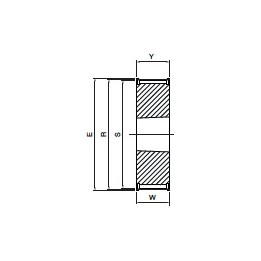 Koło pasowe zębate HDB38-5M15 SIT [6887237319-SKY206190]