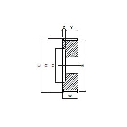 Koło pasowe zębate HDB38-8M20 SIT