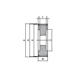 Koło pasowe zębate HDB40-8M50 SIT