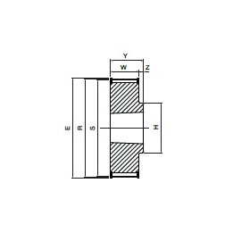 Koło pasowe zębate HDB48-5M15 SIT [SKY313186]