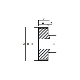 Koło pasowe zębate HDB48-8M20 SIT