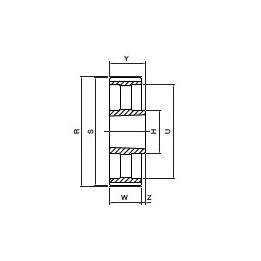 Koło pasowe zębate HDB90-8M20 SIT