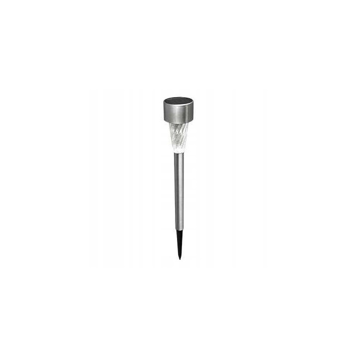 Lampa solarna INOX pin sl114s satynowa 30cm