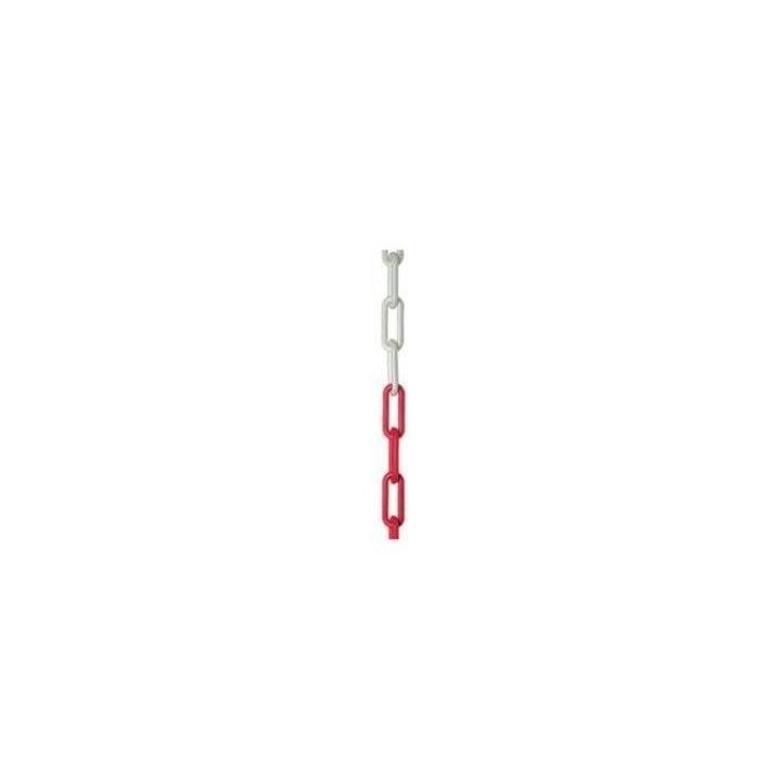 ŁAŃCUCH PLASTIKOWY BIAŁO-CZERWONY 6*53 mm 1MB