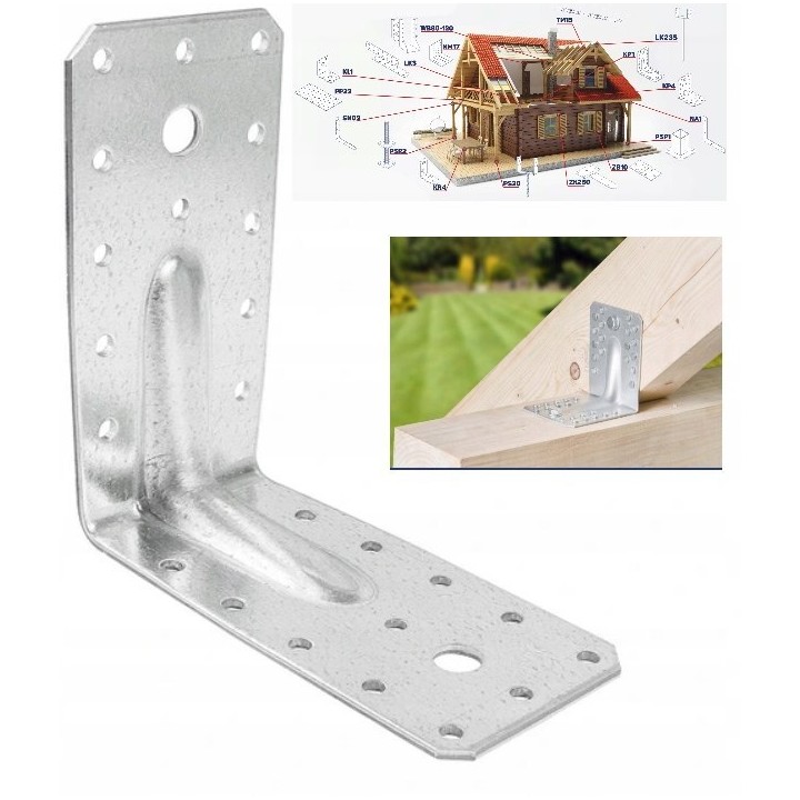ŁĄCZNIK BUDOWLANY Z PRZETŁOCZENIEM 120*120*60*2.5 mm