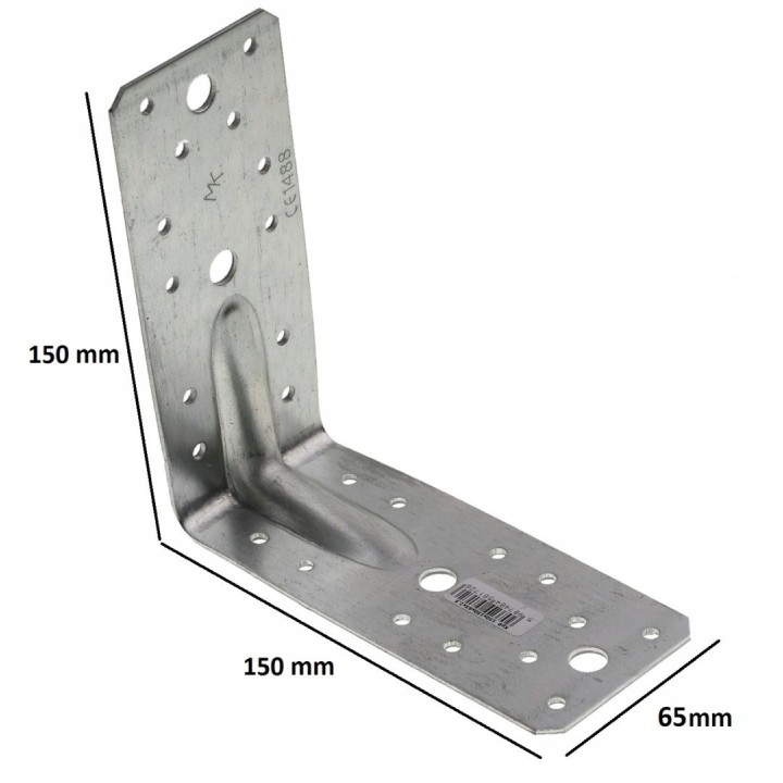 ŁĄCZNIK BUDOWLANY Z PRZETŁOCZENIEM 150*150*65*2.5 mm