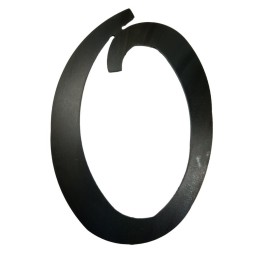 Ozdoba prezent cyfra 0 ze stali 19x13cm