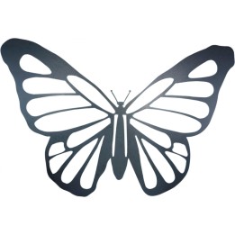 Ozdoba prezent motyl ze stali 44x64 cm