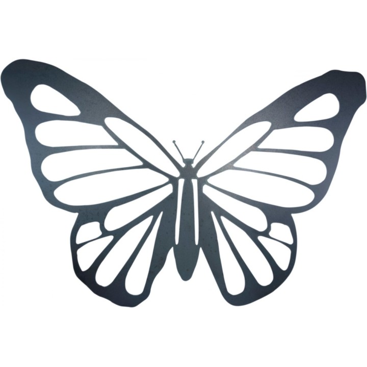 Ozdoba prezent motyl ze stali 44x64 cm