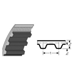 Pas zębaty bezkońcowy 1260-XH-101,6 (1260-XH-400) SIT
